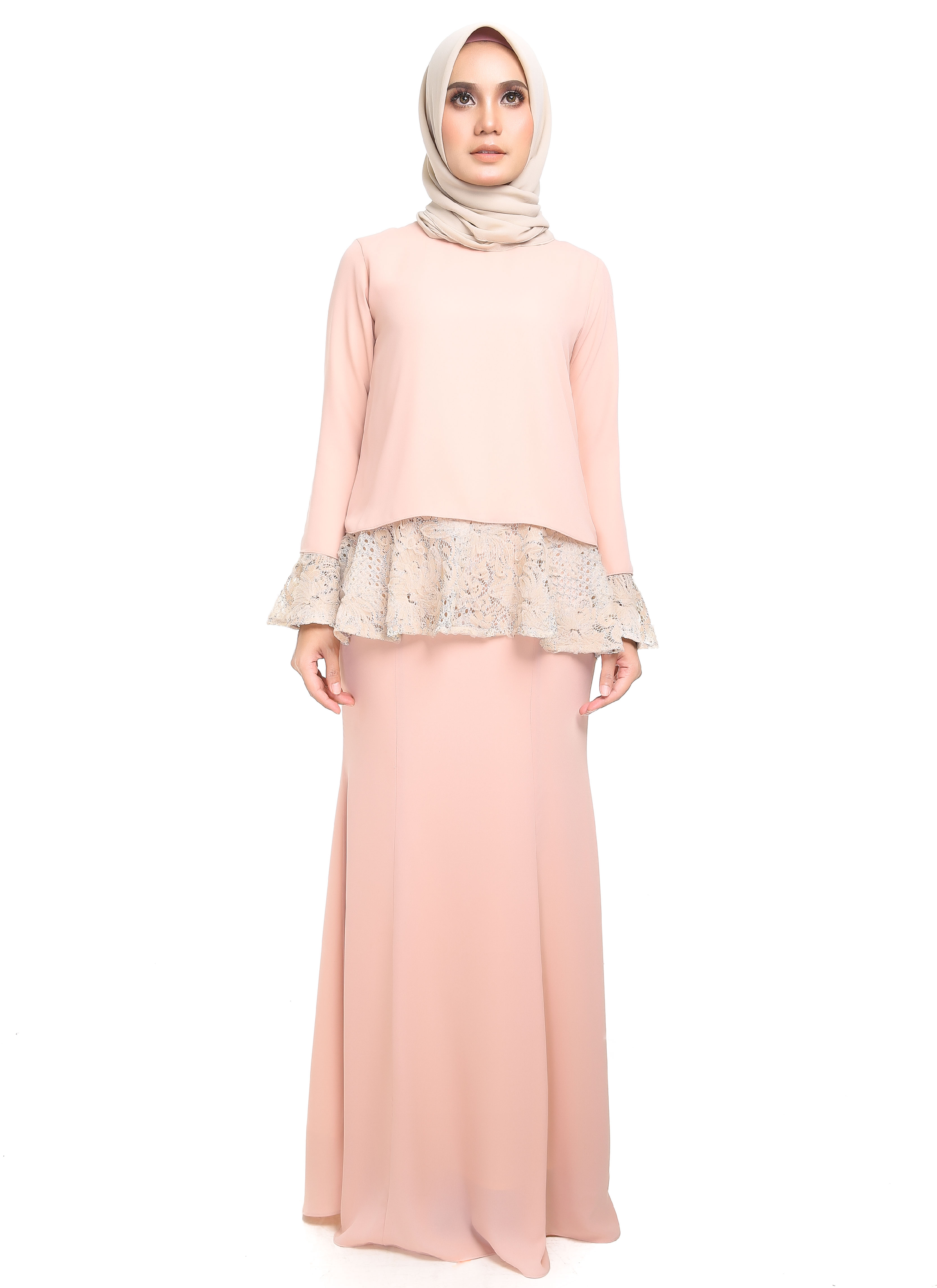 The Grandahlia Exclusive Modest Apparel KETIPANG PAYUNG Peach